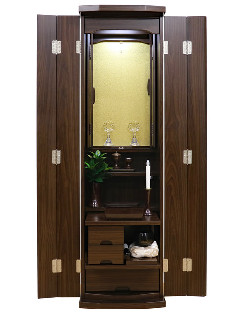 Soka Gakkai Furniture-style Buddhist Altar "Respe" Manually-operated Cabinet Door Available in 2 Colors